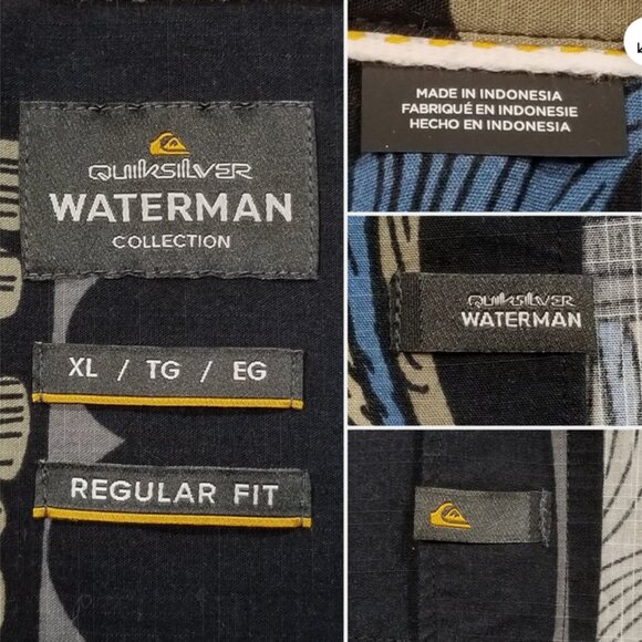 QUIKSILVER Waterman Collection Button Down Shirt 6731E1M - Picture 6 of 9